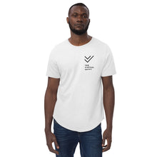 Load image into Gallery viewer, The Virtual Savvy Logo - Men's Curved Hem T-Shirt