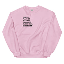 Load image into Gallery viewer, Unisex Sweatshirt - Coffee, Planner, Freelance