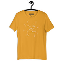 Load image into Gallery viewer, "Coffee and ClickUp" - Unisex T-Shirt