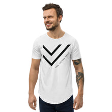 Load image into Gallery viewer, The Virtual Savvy Logo - Men&#39;s Curved Hem T-Shirt
